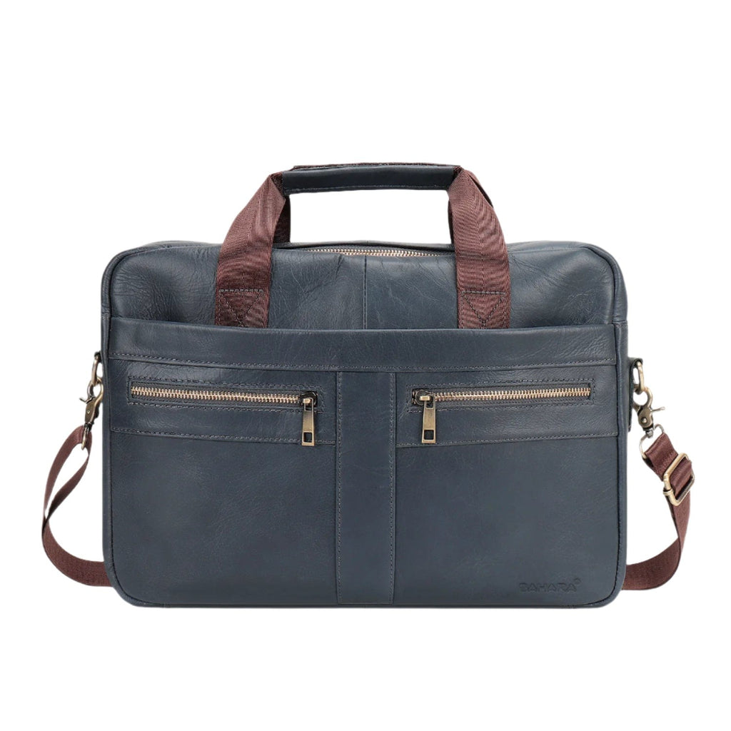 SAHARA - Genuine Leather Business Bag Briefcase - Laptops up to 16-inch