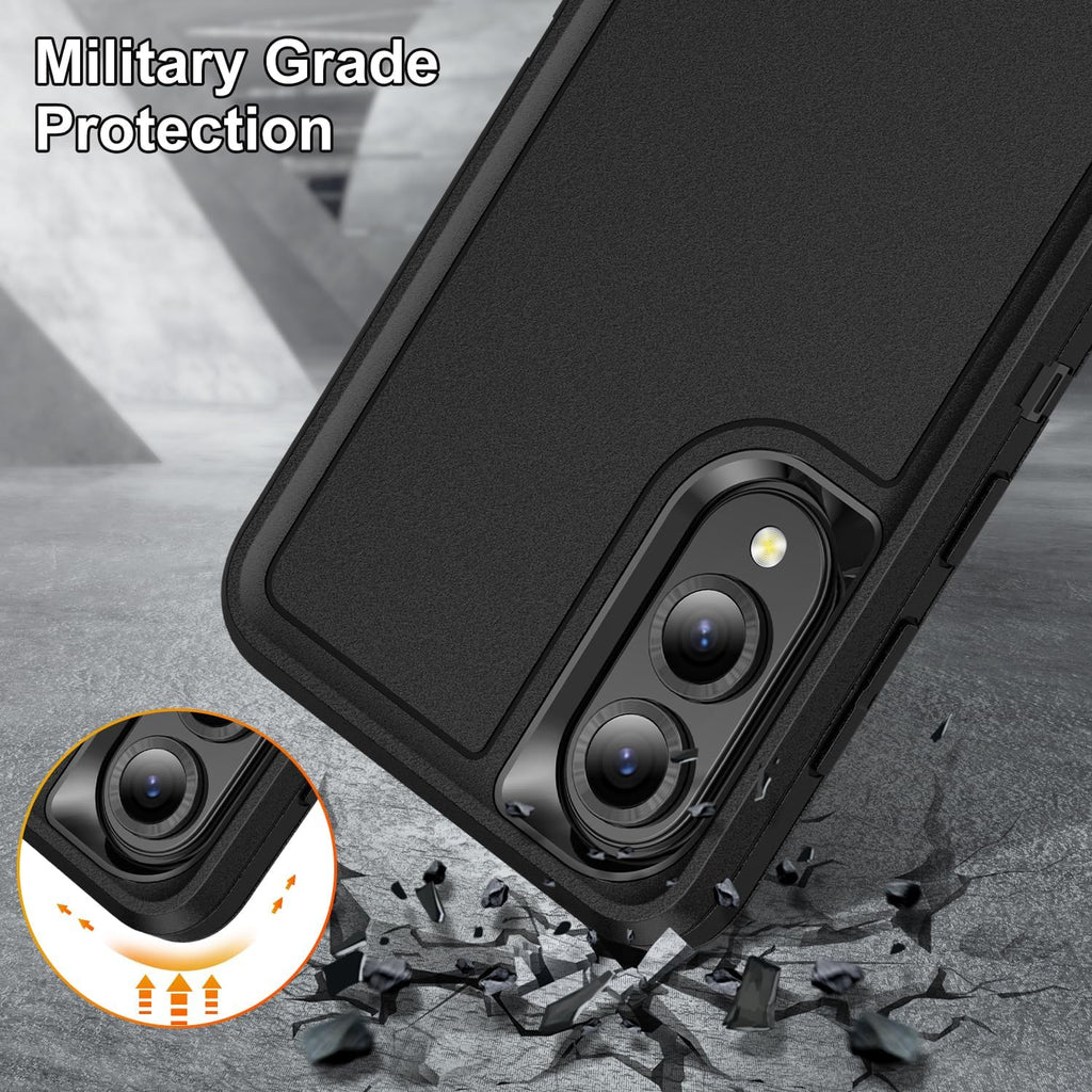 Entronix Case Compatible with Galaxy S25 Edge - Triple-Layer Heavy Duty Protection