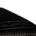 PVC Thread Woven Medium Boy Flap Black