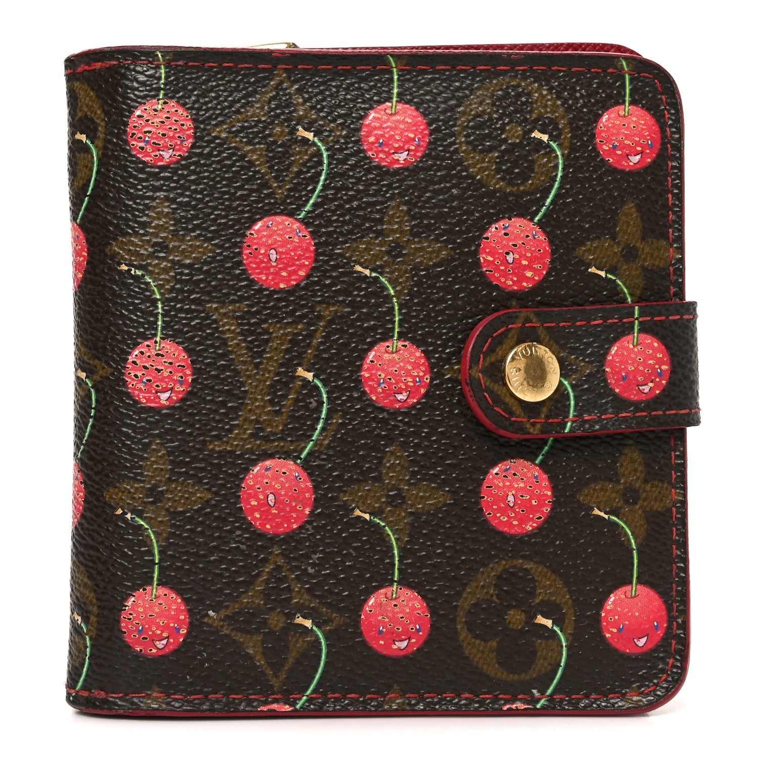 Monogram Cerises Compact Zippe Wallet