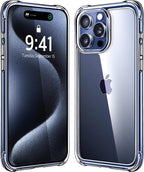 Entronix Case Compatible with iPhone 15 Pro Max - [Flexible] TPU Clear