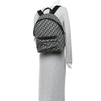 Oblique Calfskin Rider Backpack Beige Black