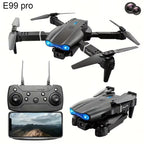 PRO Drone with Professional HD Dual Camera, WiFi Connectivity, and Obstacle Avoidance for Aerial Photography and Quadcopter Operations - 2 Batteries