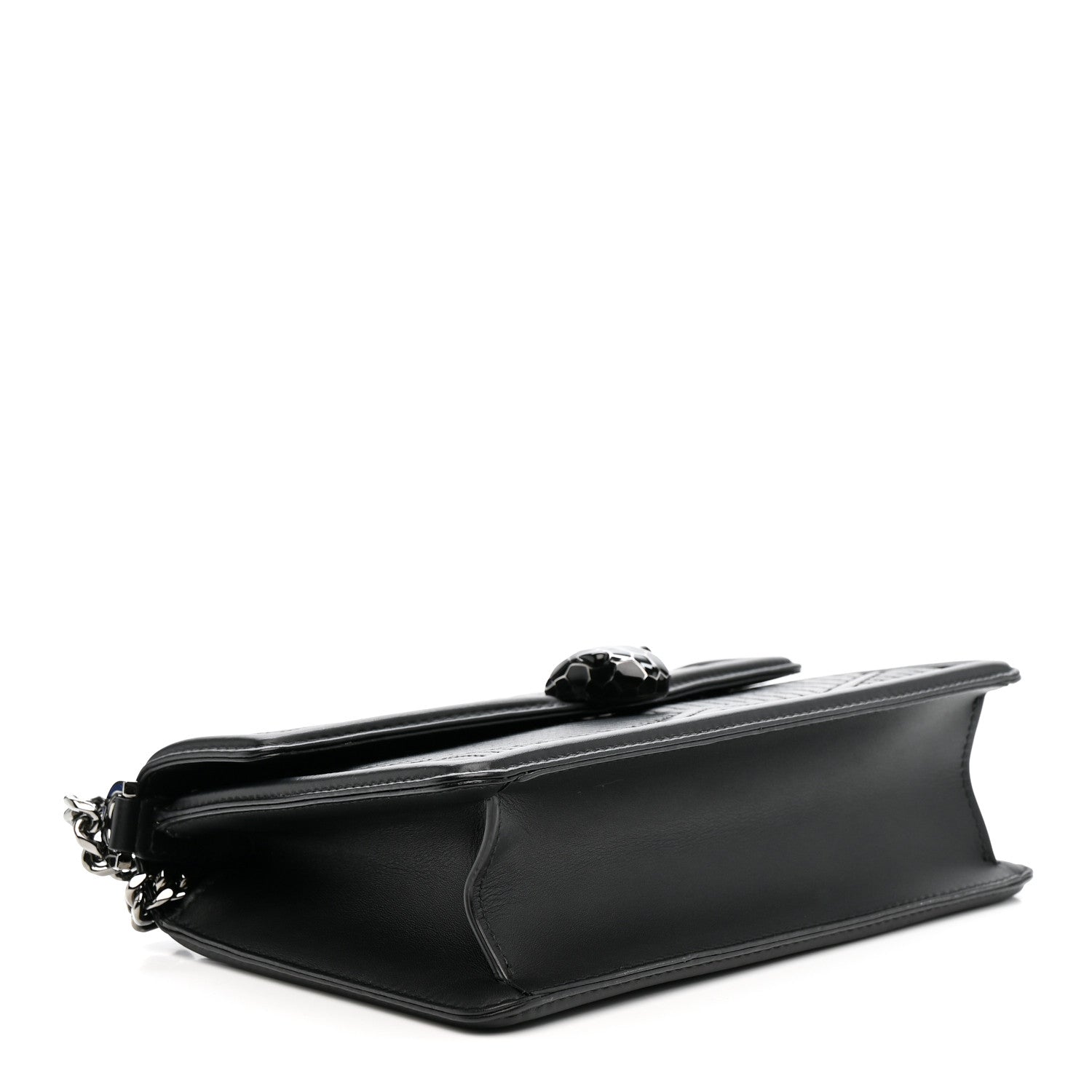 Quilted Nappa Smooth Calfskin Serpenti Forever Diamond Blast Shoulder Bag Black