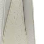 Calfskin Lizard Embossed Medium Paloma White