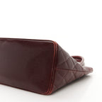 Caviar Quilted Medallion Tote Bordeaux