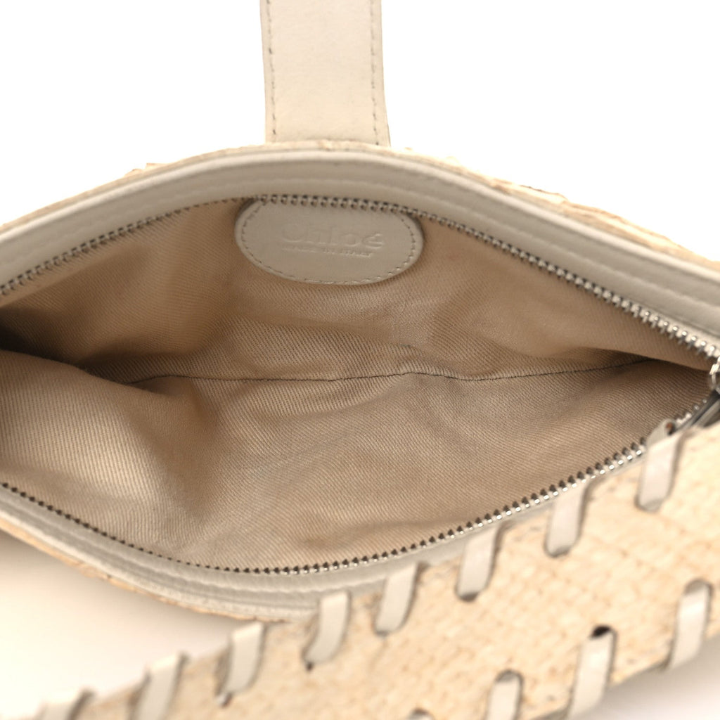 Snakeskin Silverado Mini Bag Ivory