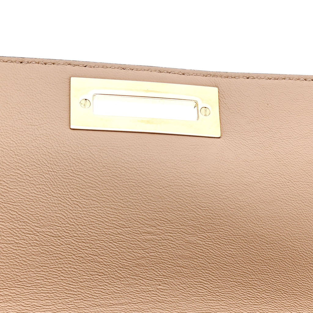 Grained Calfskin Sofia Satchel Moka