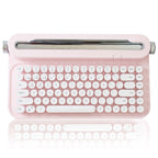 ACTTO B305 Wireless Typewriter Keyboard, Retro Bluetooth Aesthetic Keyboard with Integrated Stand for Multi-Device