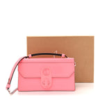 Patent Calfskin Small Elisa Baguette Bubble Gum
