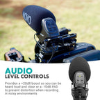 Movo VXR3031 Shotgun Microphone - Supercardioid On-Camera Shotgun Mic