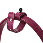 Textured Calfskin Large Pashli Satchel Bright Fuchsia