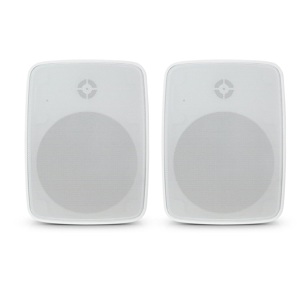 Dual Bluetooth Weatherproof Indoor & Outdoor Wall-Mount Loudspeakers