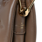 Lambskin Embossed Monogram Coussin PM Taupe