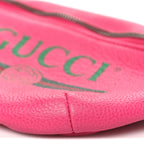 Grained Calfskin Small Logo Belt Bag Box Pink Green