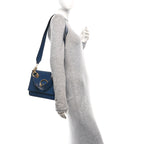 Vitello Century Opaco F is Fendi Kan I Shoulder Bag Blu Scuro