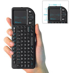2.4G Mini Wireless Keyboard with Touchpad Mouse, Lightweight Portable Wireless Keyboard Controller with USB Receiver Remote Control for Windows/Mac/Android/PC/Tablet/TV/Xbox/PS3