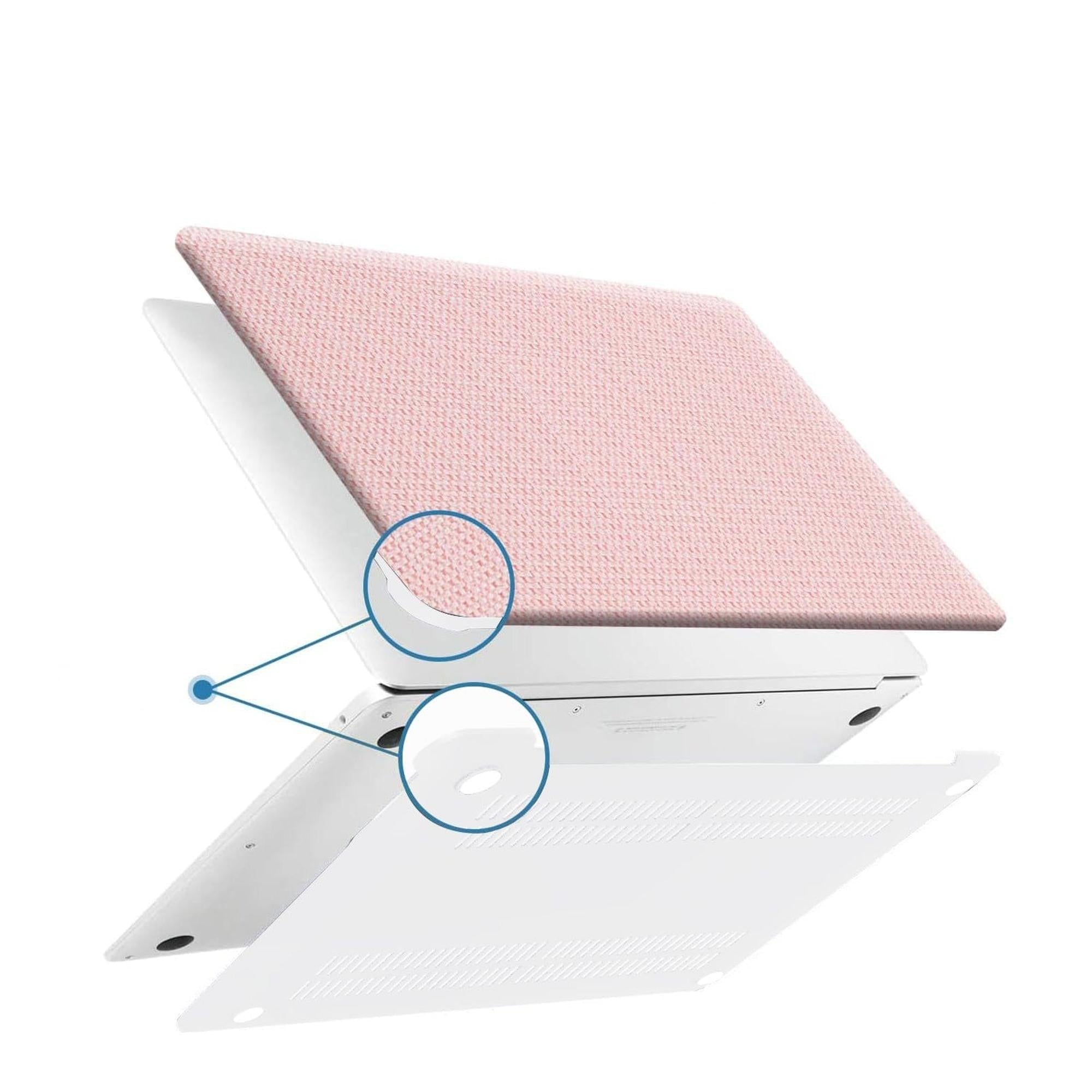 SAHARA - Woven Laptop Case for Apple MacBook Air 13" M1 Chip Laptops - Pink