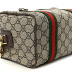 GG Supreme Web Mini GG Top Handle Bag Beige Ebony New Acero