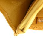 Lambskin Quilted Wallet On Chain WOC Yellow