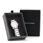 Stainless Steel Diamond Bezel Mother of Pearl 34mm Classic Quartz Watch