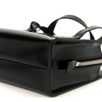 Spazzolato Mini Re-Edition 1995 Double Handle Handbag Black