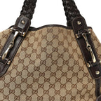 Monogram Medium Pelham Shoulder Bag Dark Brown