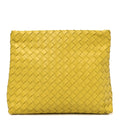 Nappa Intrecciato Fold Clutch Lemon