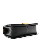Lambskin Quilted Medium Boy Flap Black