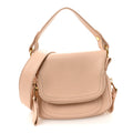 Pebbled Calfskin Jennifer Mini Crossbody Bag Blush Nude