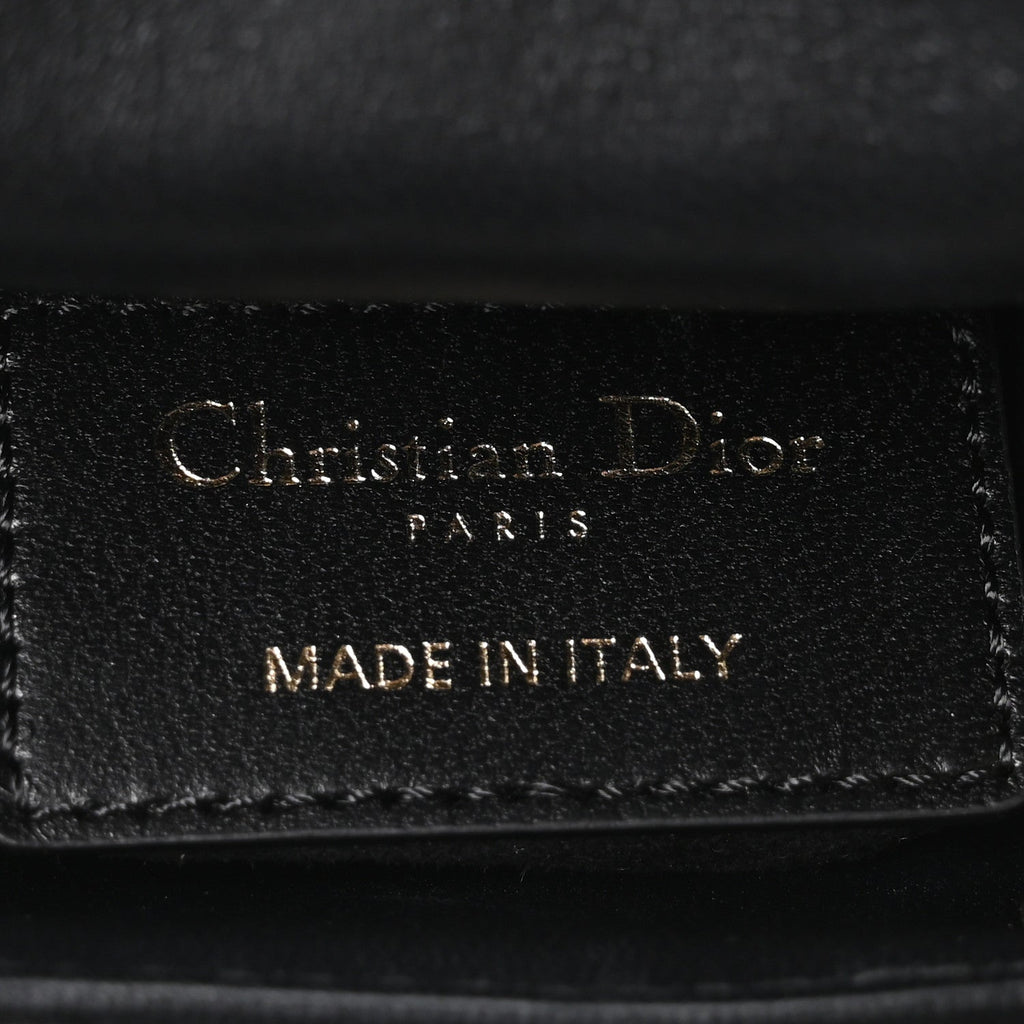 Lambskin Cannage Micro Lady Dior Black