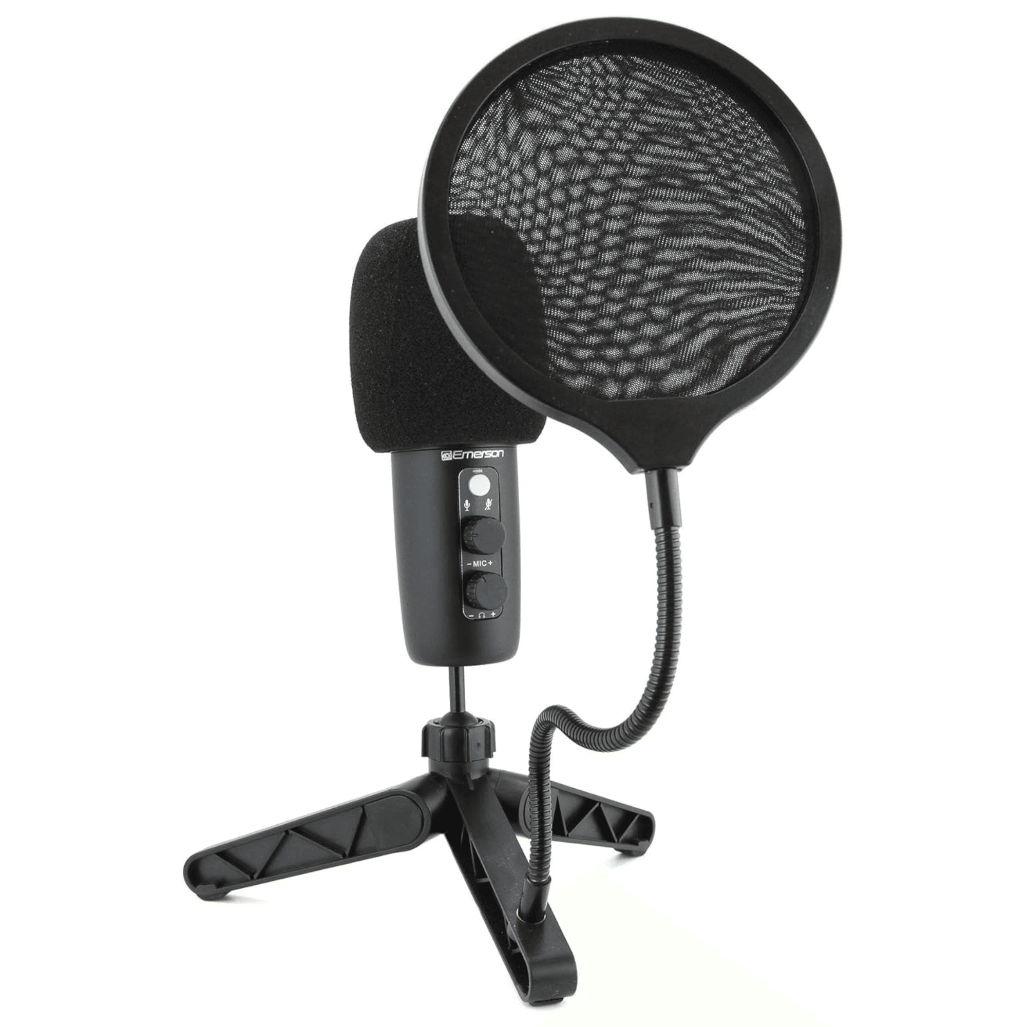 USB Gaming and Streaming Condenser Microphone with LED Lighting