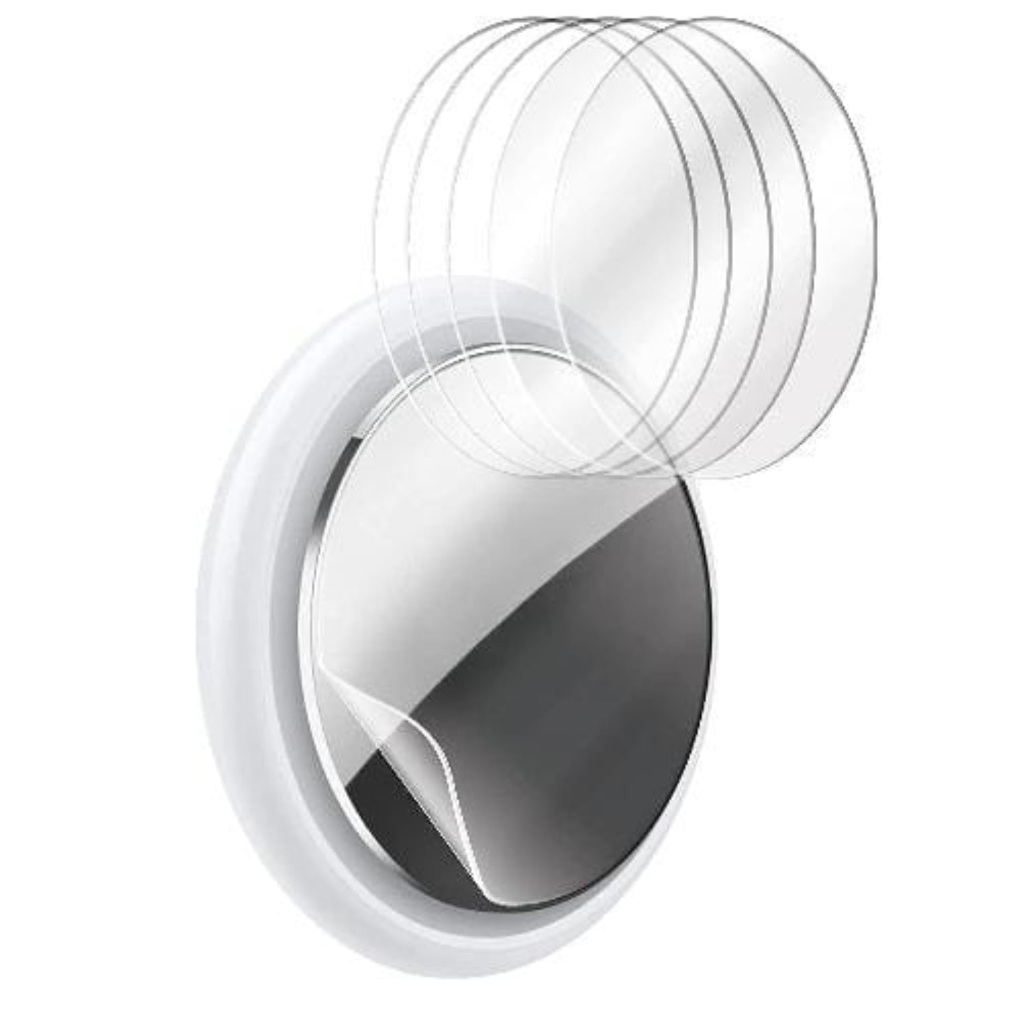 SAHARA - Flexon Film Protector for Apple AirTag (4-Pack) - Clear