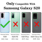 Entronix Case Compatible with Galaxy S20 - [Hard Back] Clear Cover