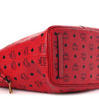 Visetos Medium Liz Reversible Shopper Tote Ruby Red