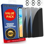 Entronix Anti-Spy Privacy Screen Protector & Camera Lens Protector Compatible with iPhone 11 - 6-Piece Combo
