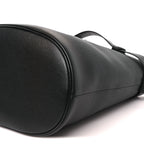 Soft Grained Vitello Daino Secchiello Bucket Bag Black