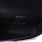 Lambskin Quilted Jumbo Double Flap Navy