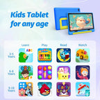 10-Inch Android Kids Tablet - 14 Octa-Core, 8GB RAM, 64GB ROM, Parental Control, Includes Protective Case - Ideal Gift for Toddlers