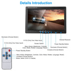7In Screen Backup Camera System Vehicle Rear View Monitor Kit IP67 Waterproof Car Parking Reverse System with Night Vision for Car Trunk Van SUV - Cord Version