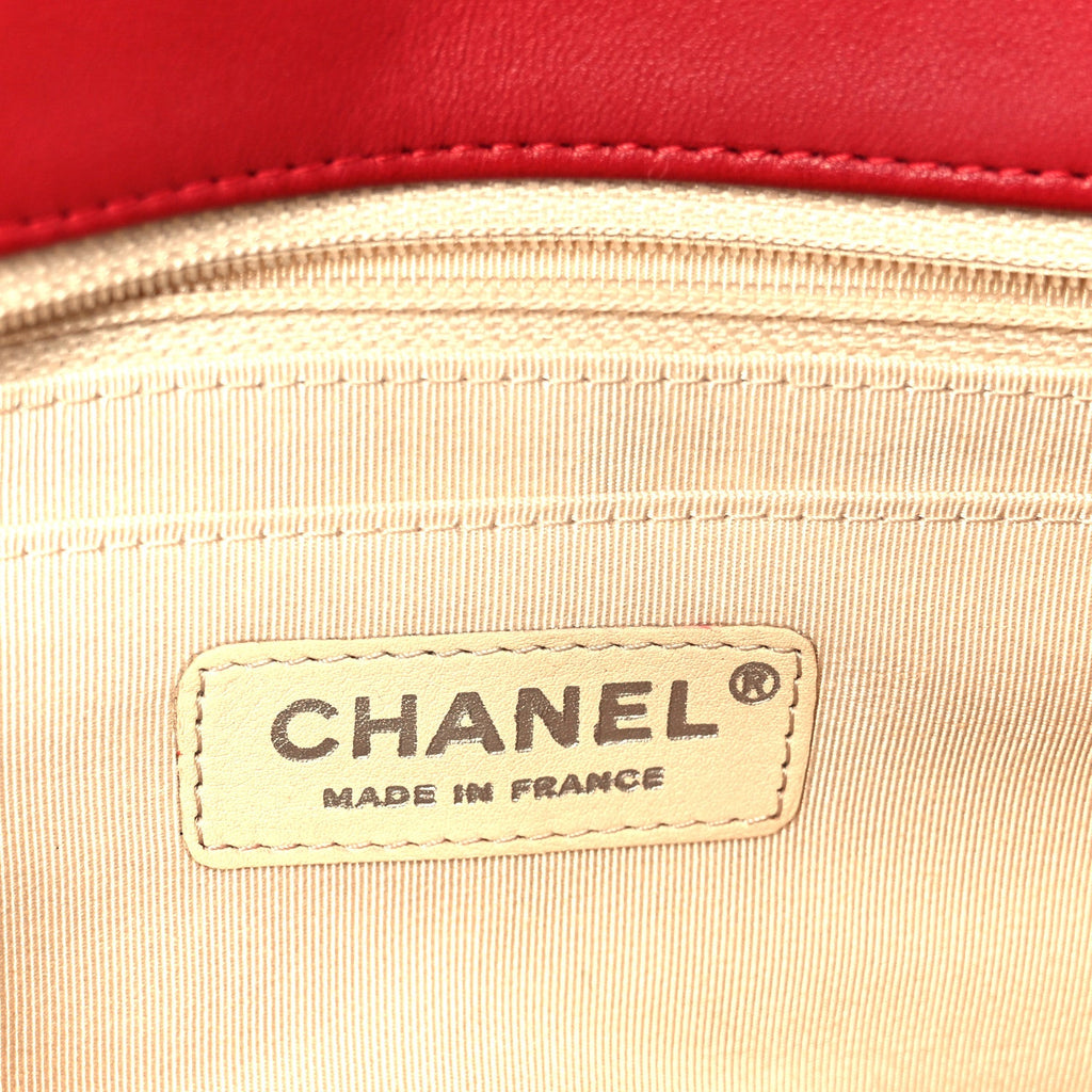 Lambskin Medium Coco Rider Flap Red