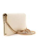 Boarded Plutone Calfskin Horsebit 1955 Wallet On Chain Mystic White
