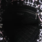 Tweed Patchwork Quilted Small Chanel 22 Black Pink White