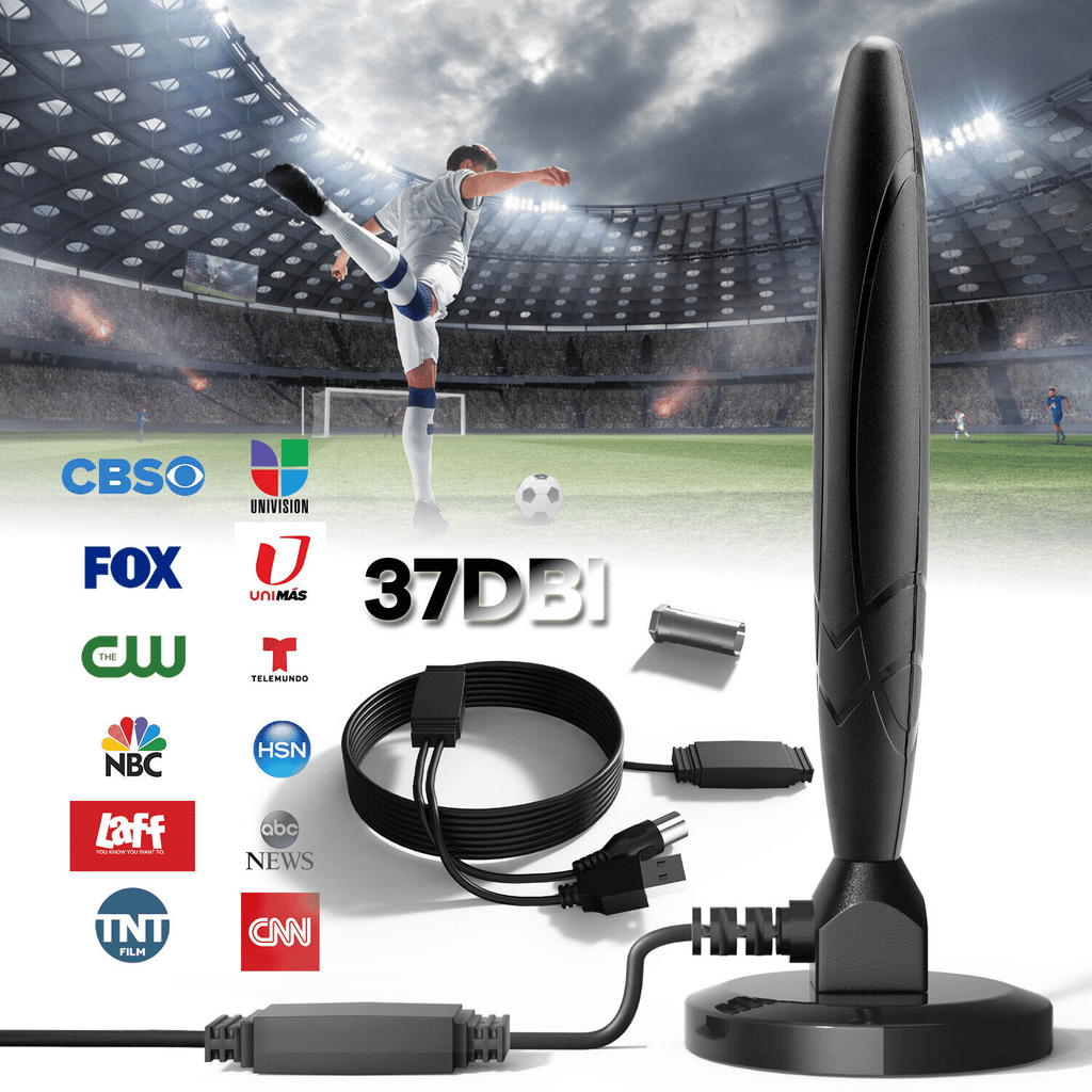 5600Miles Upgraded TV Antenna HDTV Amplified Digital 4K 1080P Long Range Indoor - 37dBi (Magnetic Type)