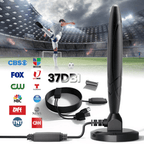 5600Miles Upgraded TV Antenna HDTV Amplified Digital 4K 1080P Long Range Indoor - 37dBi (Magnetic Type)
