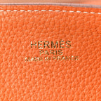 Taurillon Clemence Double Sens Reversible Tote Orange Gold