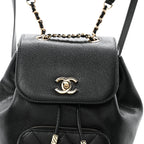 Caviar Quilted Mini Business Affinity Backpack Black