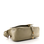 Calfskin Braided Medium Marcie Double Carry Slate Green