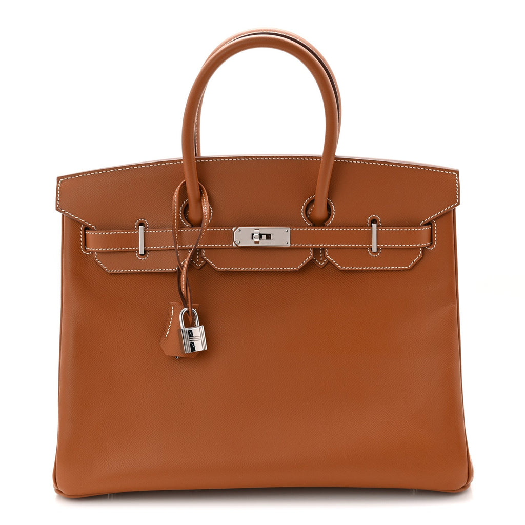 Epsom Birkin 35 Gold