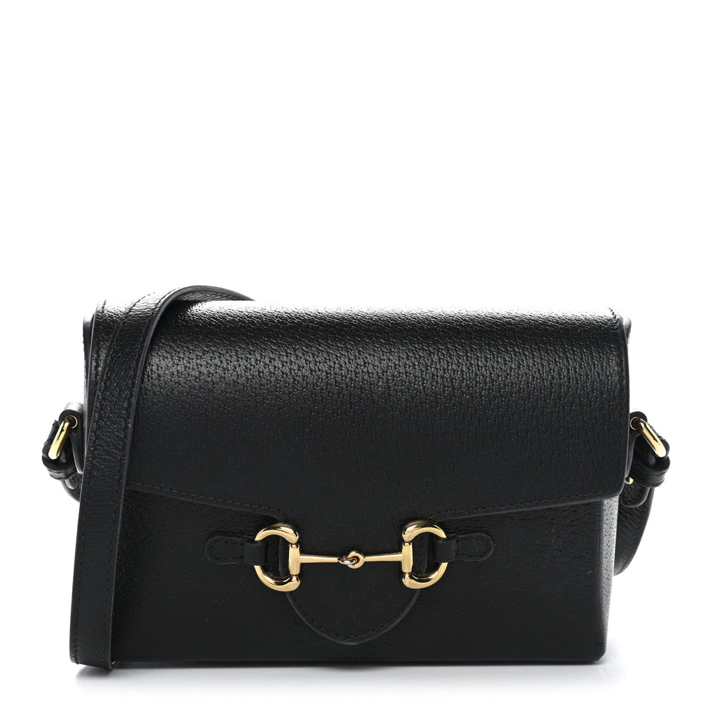 Calfskin Horsebit 1955 Shoulder Bag Black
